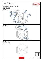 Предварительный просмотр 4 страницы Coaster 736145 Assembly Instructions