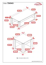 Предварительный просмотр 5 страницы Coaster 736145 Assembly Instructions