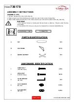 Preview for 2 page of Coaster 736178 Assembly Instructions