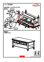 Preview for 4 page of Coaster 753308 Assembly Instructions