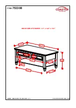 Preview for 5 page of Coaster 753308 Assembly Instructions