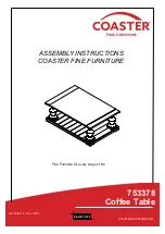 Coaster 753378 Assembly Instructions preview