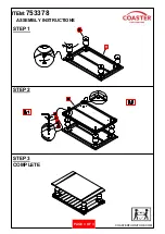 Preview for 3 page of Coaster 753378 Assembly Instructions