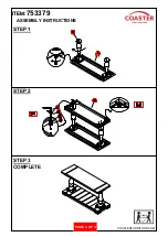 Preview for 3 page of Coaster 753379 Assembly Instructions