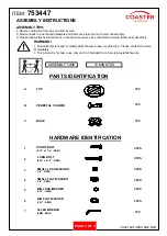 Preview for 2 page of Coaster 753447 Assembly Instructions