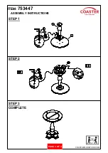 Preview for 3 page of Coaster 753447 Assembly Instructions