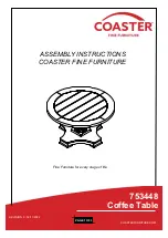 Coaster 753448 Assembly Instructions preview