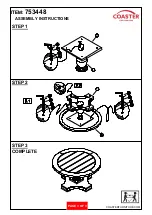 Preview for 3 page of Coaster 753448 Assembly Instructions