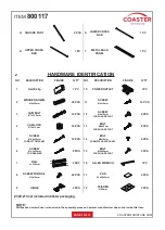 Preview for 3 page of Coaster 800117 Assembly Instructions Manual