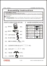 Preview for 2 page of Coaster 800164 Assembly Instruction