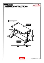 Preview for 8 page of Coaster 800222 Assembly Instructions Manual