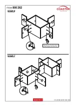 Preview for 6 page of Coaster 800262 Assembly Instructions Manual