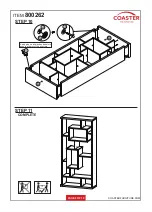 Preview for 8 page of Coaster 800262 Assembly Instructions Manual