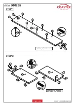 Preview for 3 page of Coaster 800265 Assembly Instructions Manual