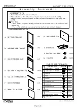 Preview for 2 page of Coaster 800429 Assembly Instruction