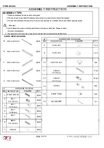 Preview for 3 page of Coaster 800436 Assembly Instruction Manual