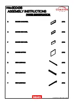 Preview for 4 page of Coaster 800436 Assembly Instructions Manual