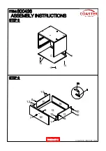 Preview for 8 page of Coaster 800436 Assembly Instructions Manual