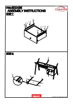 Preview for 9 page of Coaster 800436 Assembly Instructions Manual