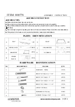 Preview for 2 page of Coaster 800778 Assembly Instruction