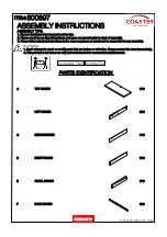 Preview for 2 page of Coaster 800897 Assembly Instructions Manual