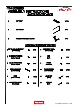 Preview for 4 page of Coaster 800986 Assembly Instructions Manual