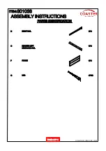 Preview for 4 page of Coaster 801038 Assembly Instructions Manual