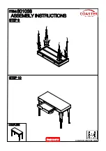 Preview for 10 page of Coaster 801038 Assembly Instructions Manual