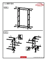 Preview for 3 page of Coaster 801134 Assembly Instructions Manual