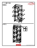 Preview for 4 page of Coaster 801134 Assembly Instructions Manual