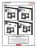 Preview for 5 page of Coaster 801134 Assembly Instructions Manual