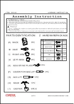 Preview for 2 page of Coaster 801140 Assembly Instruction