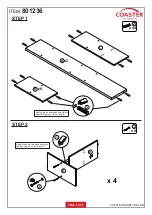 Предварительный просмотр 3 страницы Coaster 801236 Assembly Instructions Manual