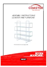 Preview for 1 page of Coaster 801304 Assembly Instructions Manual