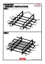 Preview for 4 page of Coaster 801304 Assembly Instructions Manual