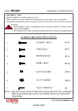 Preview for 3 page of Coaster 801681 Assembly Instructions