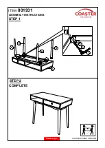 Preview for 3 page of Coaster 801931 Assembly Instructions