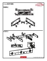 Preview for 4 page of Coaster 801935 Assembly Instructions Manual