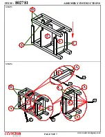 Preview for 5 page of Coaster 802781 Assembly Instruction Manual