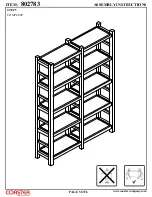 Предварительный просмотр 5 страницы Coaster 802783 Assembly Instructions Manual