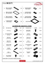 Предварительный просмотр 3 страницы Coaster 803371 Assembly Instructions Manual