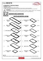 Preview for 2 page of Coaster 803374 Assembly Instructions Manual