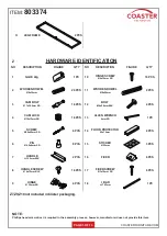 Preview for 3 page of Coaster 803374 Assembly Instructions Manual