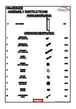 Preview for 3 page of Coaster 803402 Assembly Instructions Manual