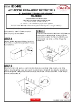 Preview for 8 page of Coaster 803402 Assembly Instructions Manual