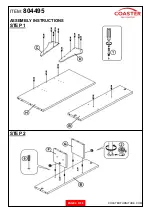 Preview for 4 page of Coaster 804495 Assembly Instructions Manual