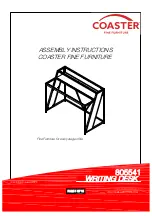 Coaster 805541 Assembly Instructions Manual preview