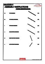 Preview for 3 page of Coaster 805541 Assembly Instructions Manual