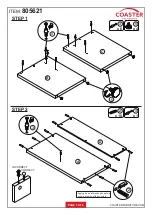 Preview for 3 page of Coaster 805621 Assembly Instructions Manual