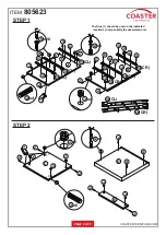 Preview for 4 page of Coaster 805623 Assembly Instructions Manual